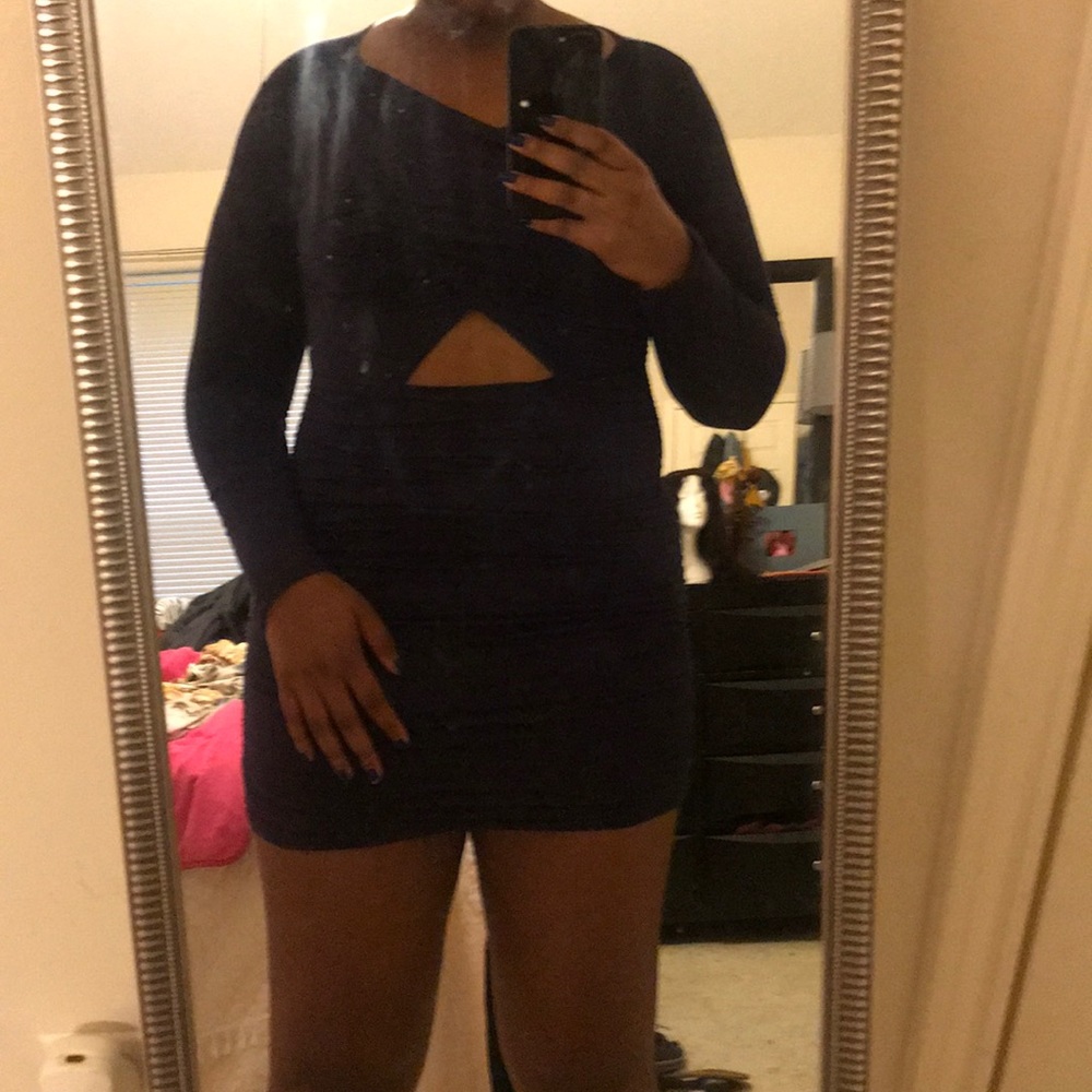 Dark Blue mini dress